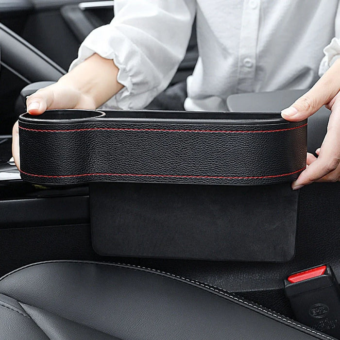 AC-ON-041 Car Seat Seam Storage Box Multifunctional Seat Gap Organizer Phone Beverage Cup Holder - Driver Side - 4