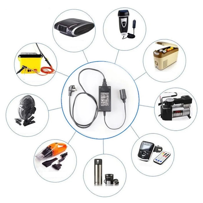 220V to DC 12V Adapter Power Supply Car Electrical Appliances Cigarette Lighter Socket Converter - CN Standard Plug - 2