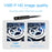 P100 2m Rigid Cable, 6-LED Pipe Inspection Borescope 8mm Lens 2.4 Inch IPS Screen HD 1080P Industrial Endoscope Camera - Side Lens - 2