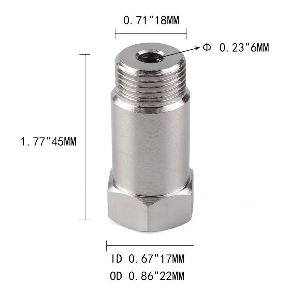 THB009 2Pcs/Set Car Oxygen Sensor Adapter 45mm Oxygen Extension Connector for Universal Vehicles - 6