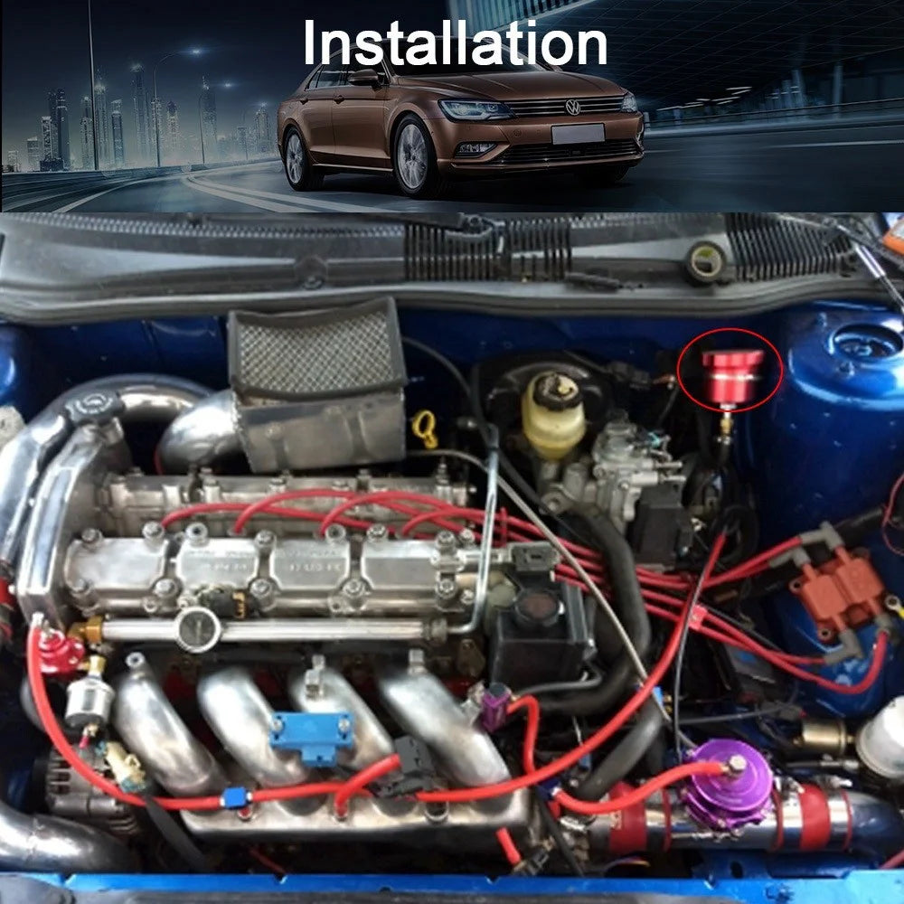 Car Modified Accessories Racing Universal Hydraulic Hand Brake Oil Tank Drift Hydraulic Hand Brake Oil Pot Brake Oil Storage Pot - Blue - 6
