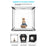 60cm Foldable Photo Studio Mini Light Box LED Photography Tent with 2 Light Panels - 2