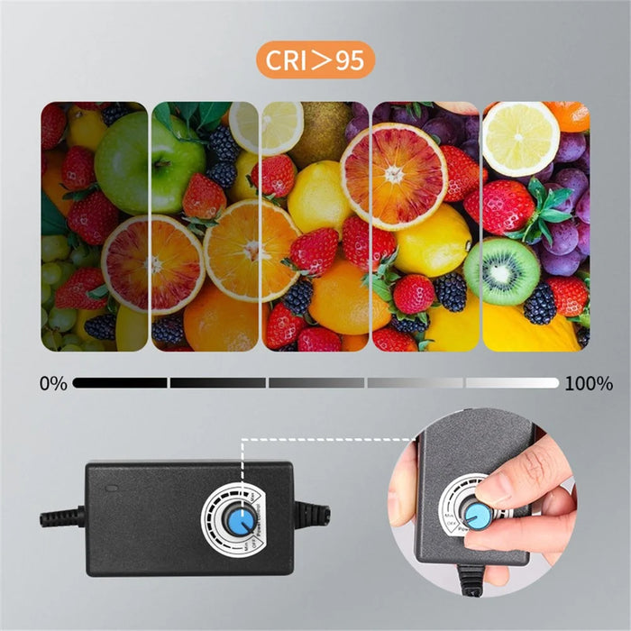 50cm Photo Studio Light Box Kit with Photography Tent LED Light and Background Board - EU Plug - 4
