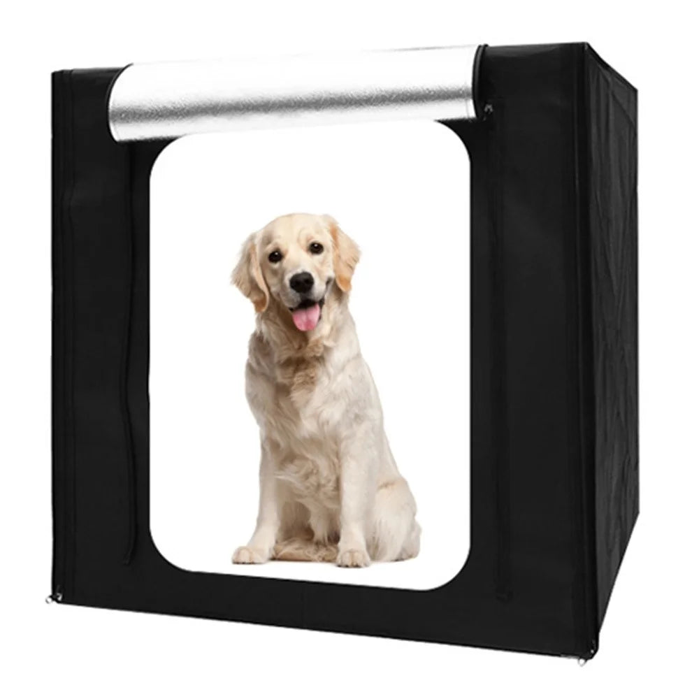 120cm Photo Studio Light Box Kit with Photography Tent LED Light and Background Board - EU Plug - 1