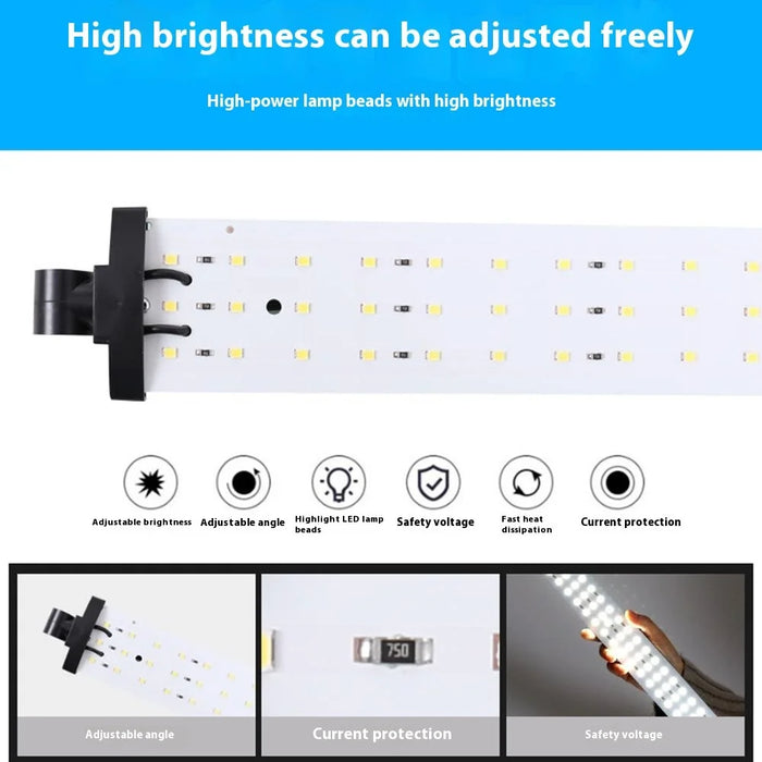 60cm Portable Photo Studio Box 3 LED Light Panels Dimmable Photography Lighting Kit - US Plug - 5