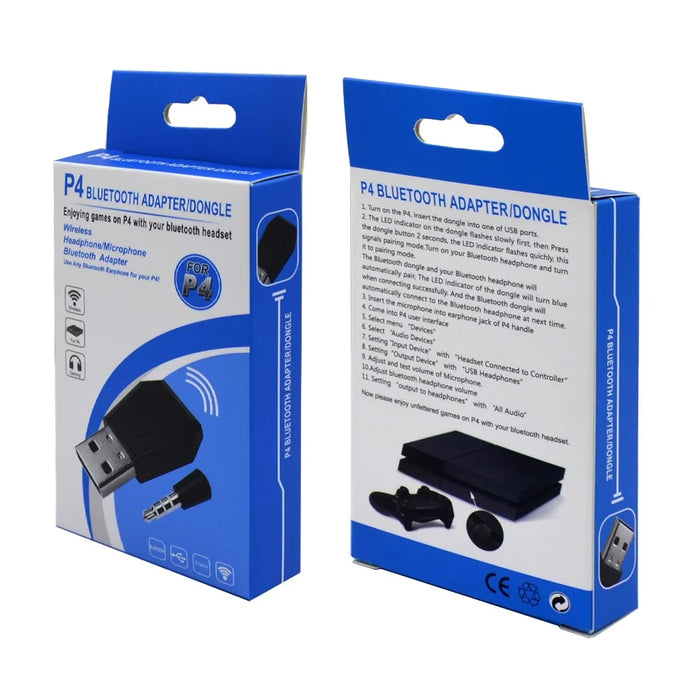 USB 2.0 Headphone Microphone Bluetooth-compatible 4.0 Dongle with 3.5mm Adapter for PS4 - 7