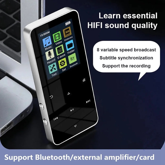 S308 Touch Screen MP3 Sound Recorder Music Video MP4 Player with Dictionary (No Bluetooth-compatible Function) - Silver - 3