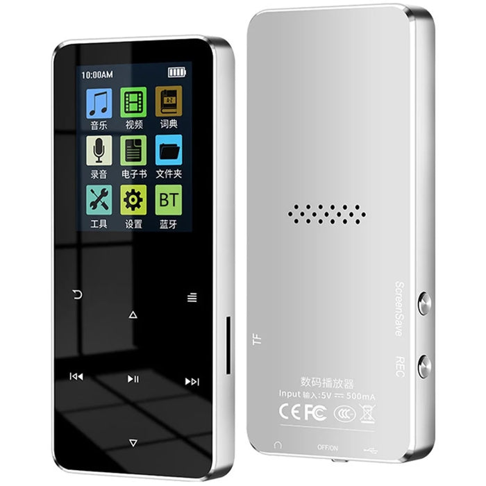 S308 64GB TF Card Touch Screen MP3 Sound Recorder Music Video MP4 Player with Dictionary (No Bluetooth-compatible Function) - Silver - 1