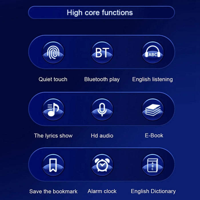 S308 4GB TF Card Touch Screen MP3 Sound Recorder Music Video MP4 Player with Dictionary + Bluetooth-compatible Function - Silver - 2