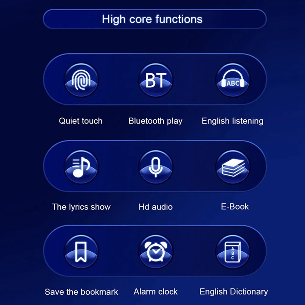S308 16GB TF Card Touch Screen MP3 Sound Recorder Music Video MP4 Player with Dictionary + Bluetooth-compatible Function - Silver - 2