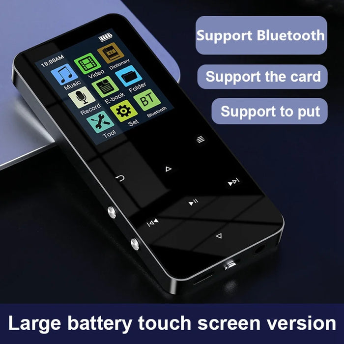 S308 128GB TF Card Touch Screen MP3 Sound Recorder Music Video MP4 Player with Dictionary + Bluetooth-compatible Function - Silver - 5