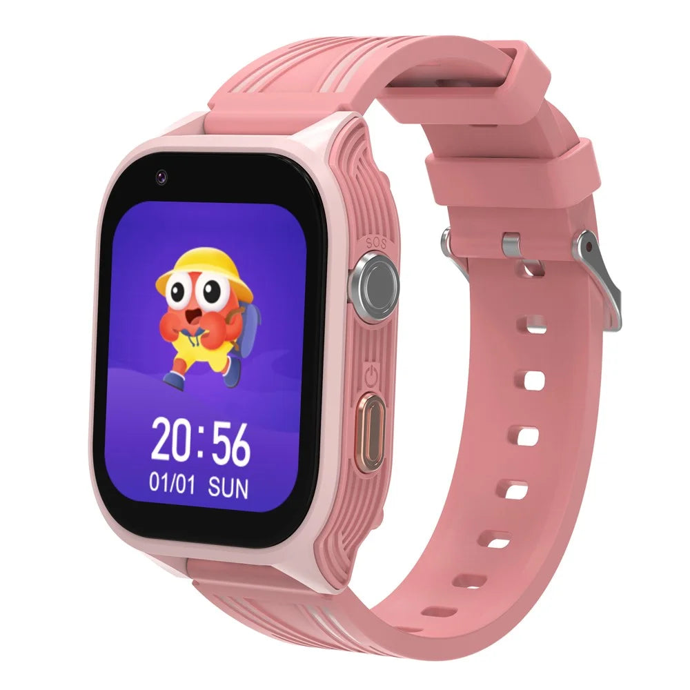 DH18 1.83-inch 4G Children Smart Watch Student 4G Calling SOS Camera Game Watch - Pink - 1