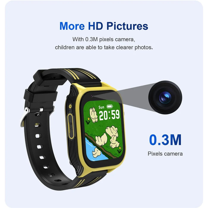 DH18 1.83-inch 4G Children Smart Watch Student 4G Calling SOS Camera Game Watch - Pink - 7