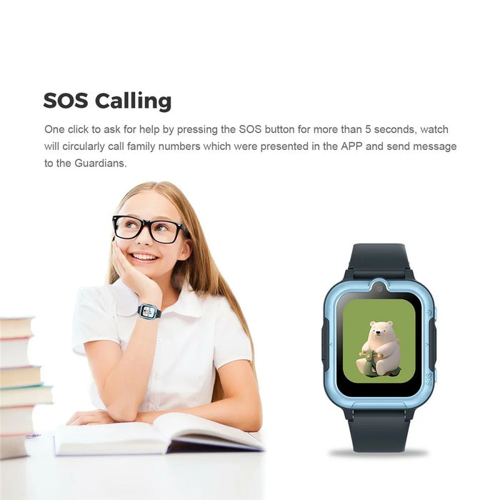 U88 1.5-inch 4G Call Children Smart Watch SOS GPS Positioning Camera Watch, European+Asian+African Version - Pink - 6