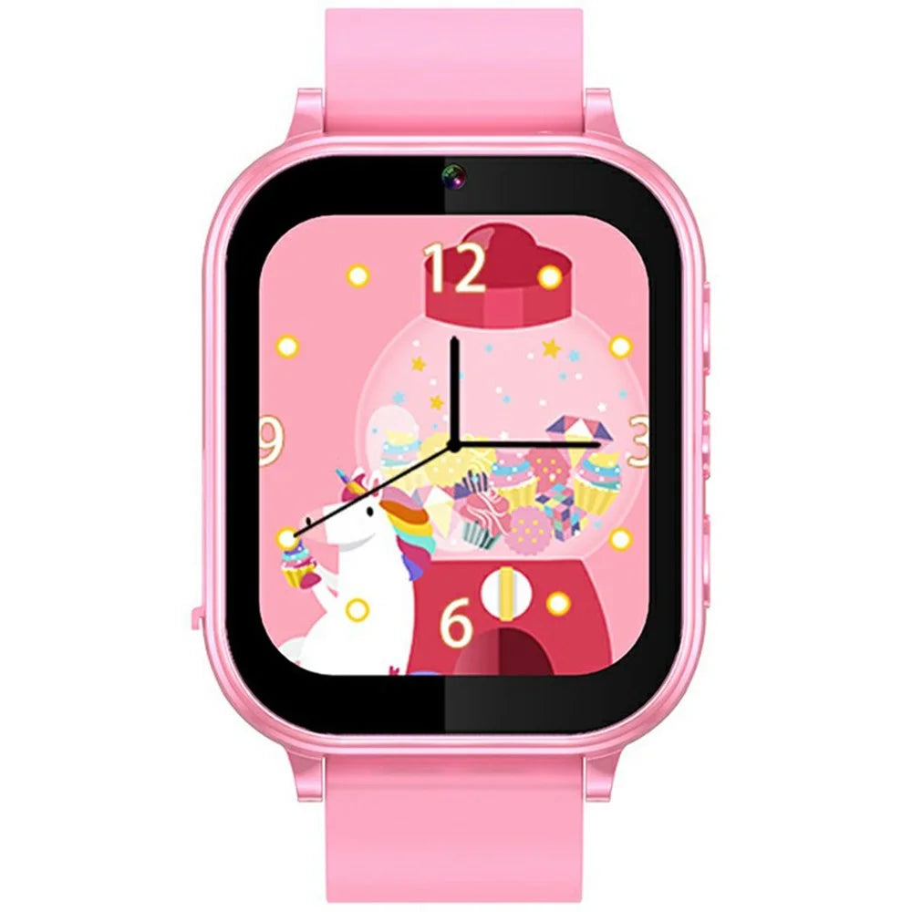 A18 1.83 Inch Kids Smart Watch Built In 22 Games Step Counter Habit Tracking Camera Watch - Pink - 1