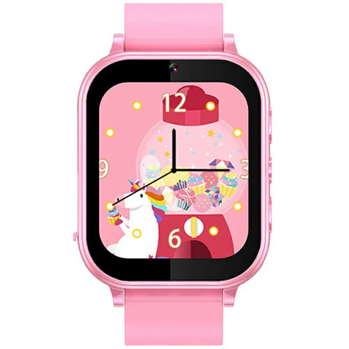 A18 1.83 Inch Kids Smart Watch Built In 22 Games Step Counter Habit Tracking Camera Watch - Pink - 1