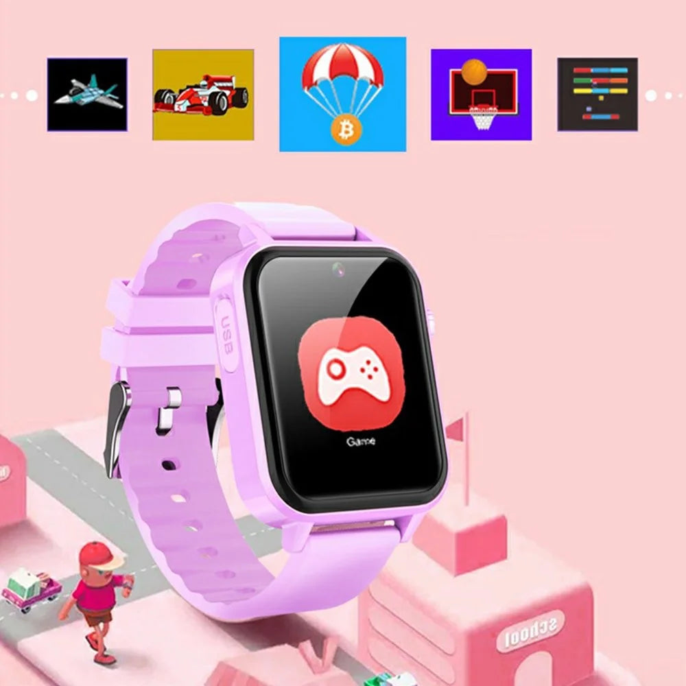 A8 1.54 Inch Touch Screen Kids Smart Watch Story Telling Habit Tracker Camera Watch with Games - Black 2 - 3