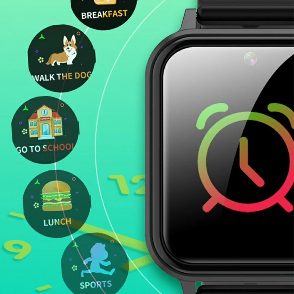 A8 1.54 Inch Touch Screen Kids Smart Watch Story Telling Habit Tracker Camera Watch with Games - Black 2 - 4