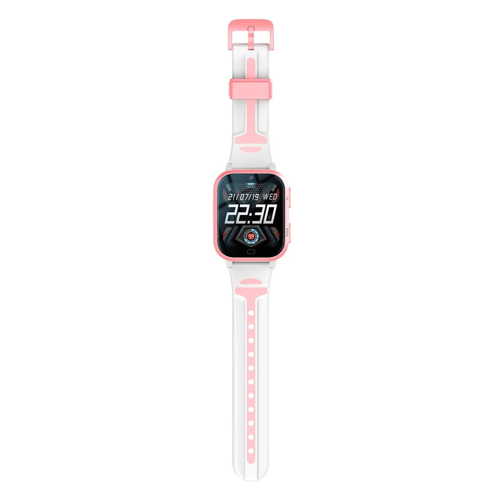 A73E 1.69 Inch Touch Screen 4G Video Call Smart Watch for Kids Real Time GPS Tracking Wristwatch with SOS Button - Pink - 6