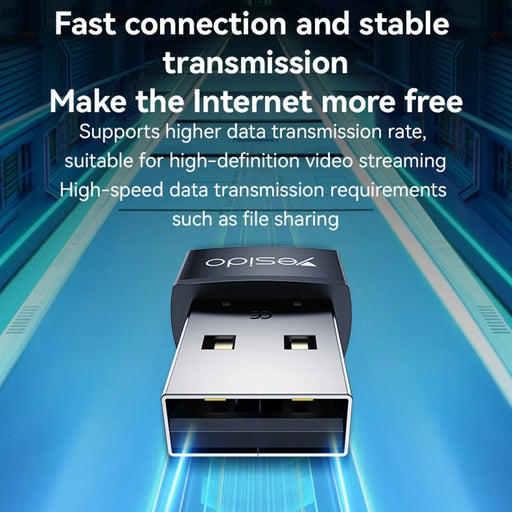 YESIDO WP10 WiFi4 Dongle 150Mbps High Speed USB Wireless Adapter with Built In Antenna - 2