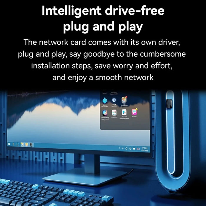 YESIDO WP10 WiFi4 Dongle 150Mbps High Speed USB Wireless Adapter with Built In Antenna - 3
