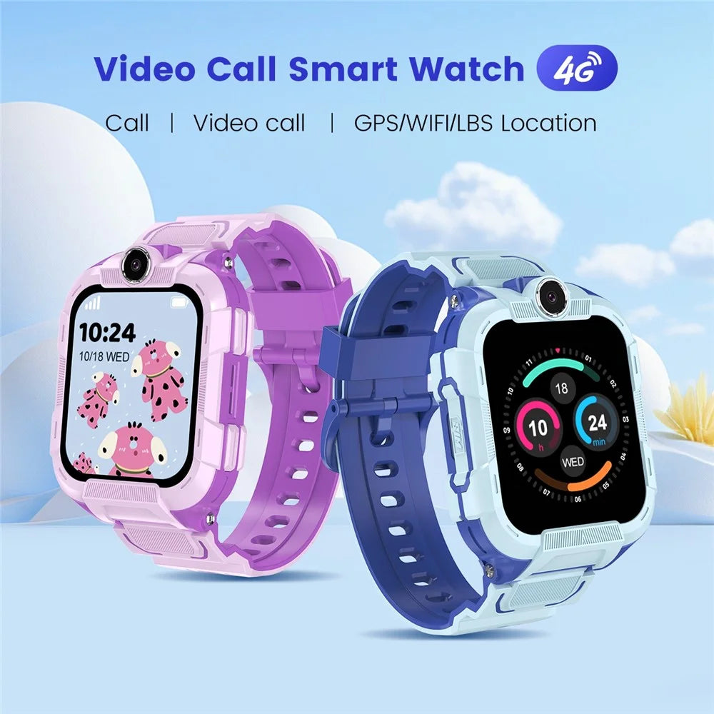 DH15S 1.83 Inch 4G Calling Kids Smart Watch SOS GPS Tracker Built In LED Flashlight (Europe  /  Asian  /  Africa Version) - Blue - 2