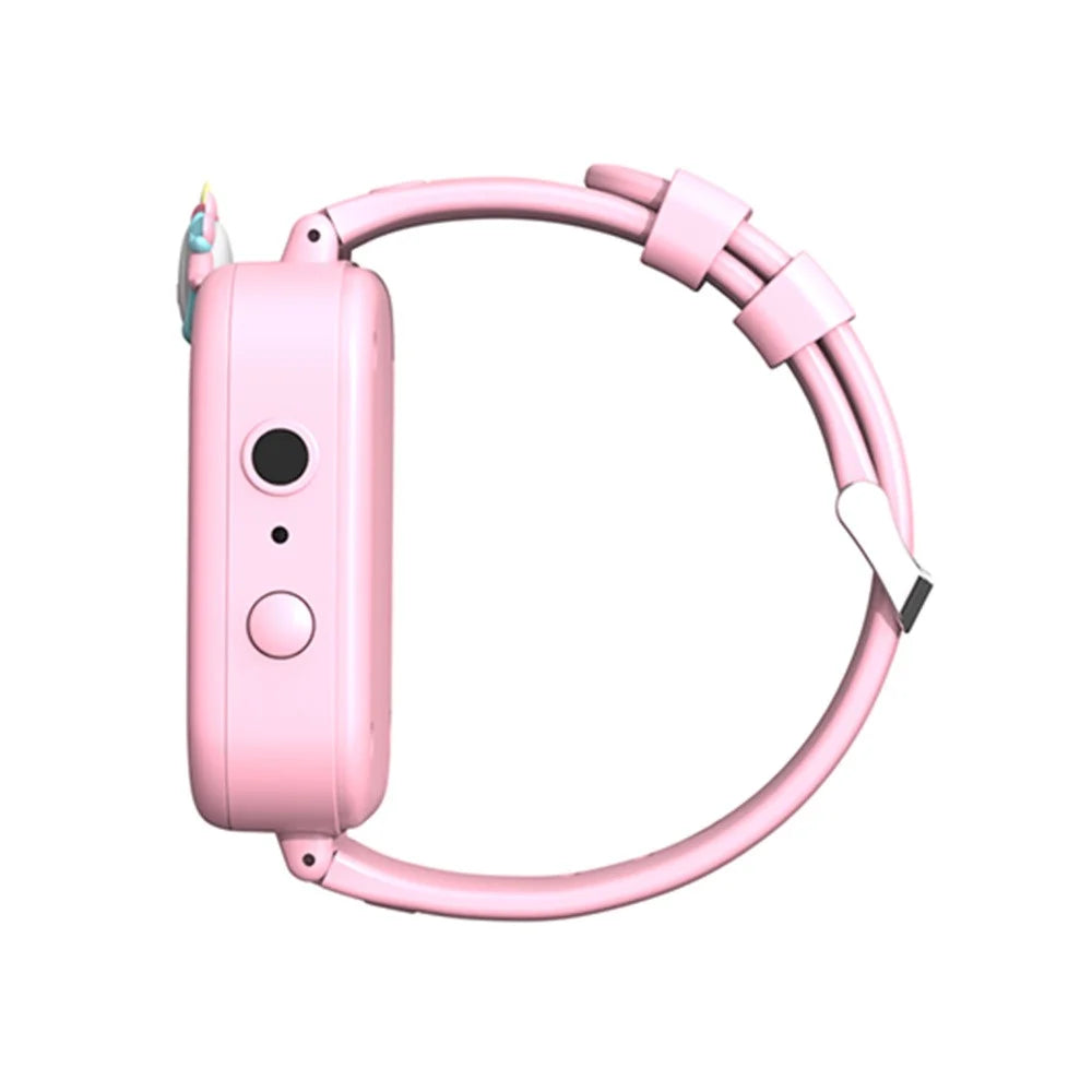 K90 1.83 Inch Touch Screen Kids Smart Watch Built In 36 Games Video Recorder Music Player with Flashlight - Pink - 4