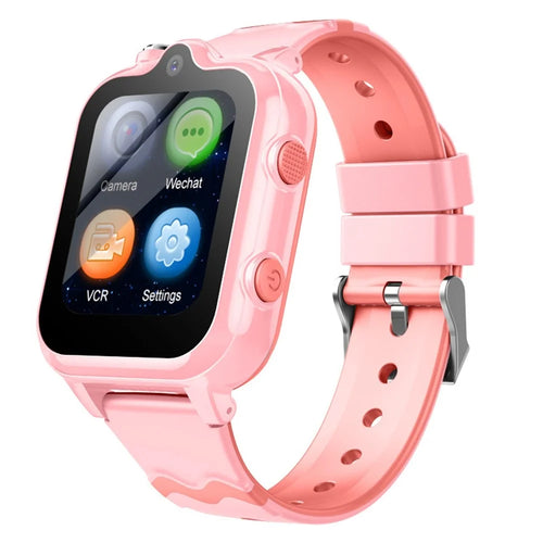 Android 8.1 Kids Smart Watch 1GB + 8GB GPS Tracking 2MP Camera Sports Watch Support Whatsapp - Pink - 1
