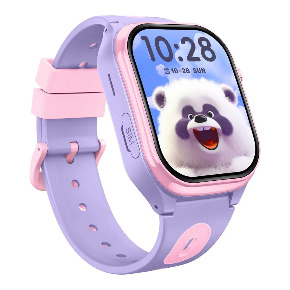 D18 2.0 Inch 4G Kids Smart Watch SOS Call Hidden Retractable Camera (Europe  /  Asia  /  Africa Version) - Purple - 2