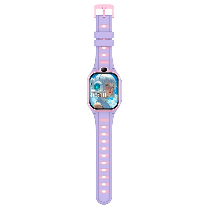 D19 2.0 Inch 4G Kids Smart Watch SOS Call 2GB RAM 16GB ROM GPS Tracker (Europe  /  Asia  /  Africa Version) - Purple - 7