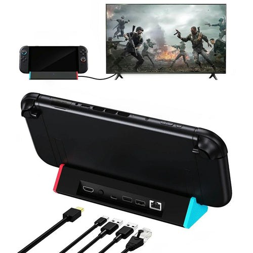 For Nintendo Switch 2 Docking Station 4K / 120Hz HD 2.1 Extension Hub with USB 3.0 and LAN Port - 1