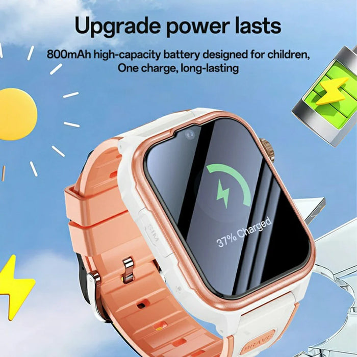 YESIDO IO37 For Children 4G Smartwatch IP67 Waterproof GPS Tracking Video Call Wrist Watch with SOS Function - Blue - 5
