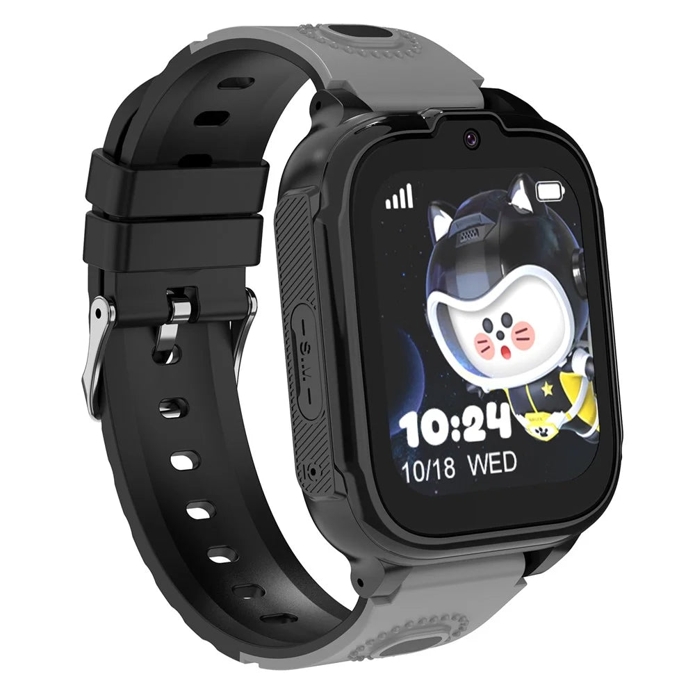 DH28 1.83 Inch Screen 4G Smart Watch for Kids GPS Locator SOS Calling Wristwatch (Europe  /  Asia  /  Africa Version) - Black - 2