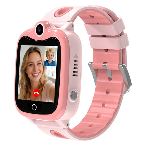 DH10 Kids GPS Smart Watch 4G Smart Watch with Call, Family Voice, SOS, IP67 Waterproof (Europe / Asia / Africa Version) - Pink - 1