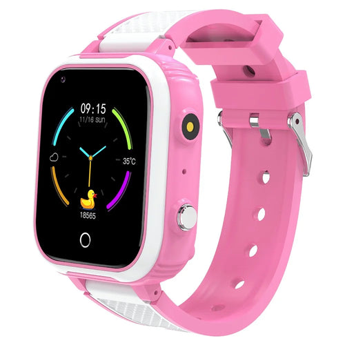 D9 For Kids 4G Video Call Android Smart Watch 1.83 Inch IPS Screen GPS Tracking SOS Children Wristwatch, 2+16GB - Pink - 1