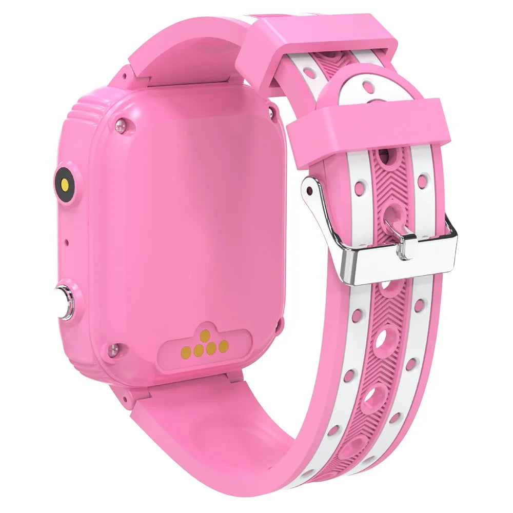 D9 For Kids 4G Video Call Android Smart Watch 1.83 Inch IPS Screen GPS Tracking SOS Children Wristwatch, 2+16GB - Pink - 2