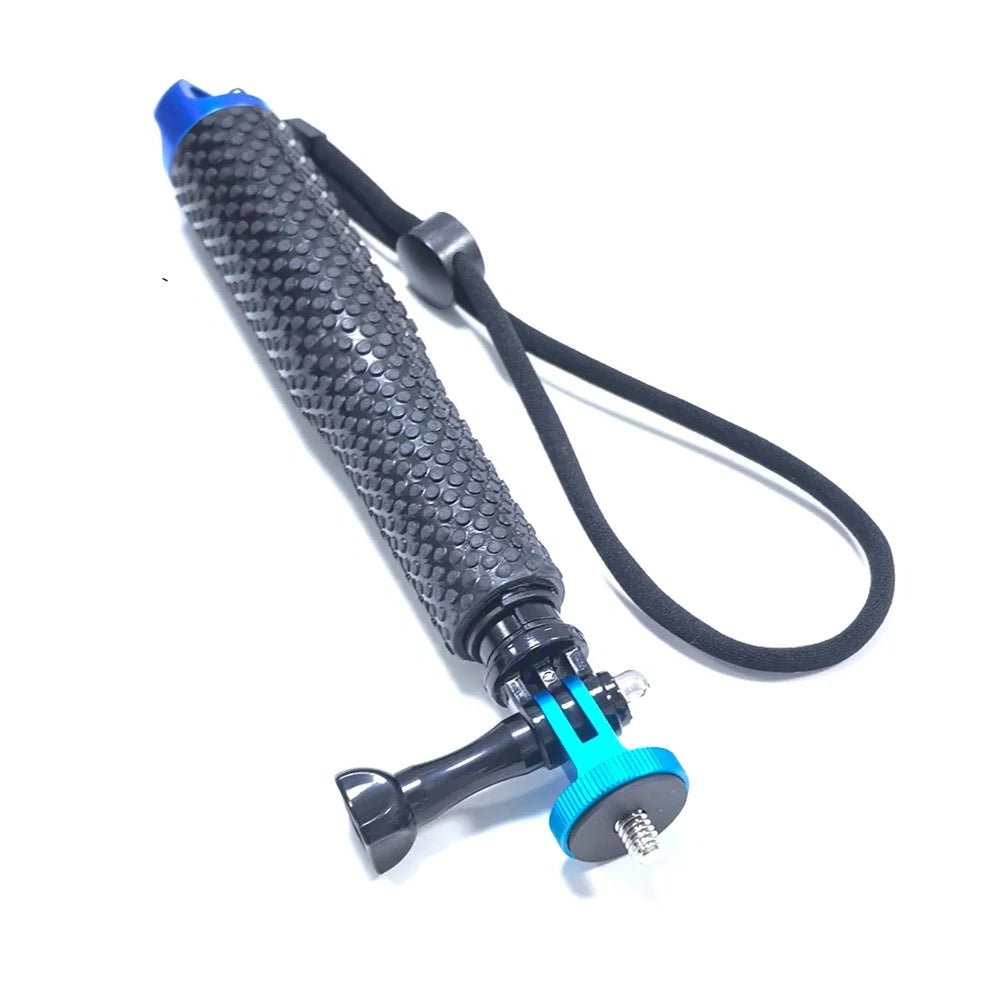 19 Inch Aluminum Selfie Stick For GoPro  /  DJI  /  Insta360 Action Camera Extendable Monopod 1 / 4 Screw Mount - Blue - 5
