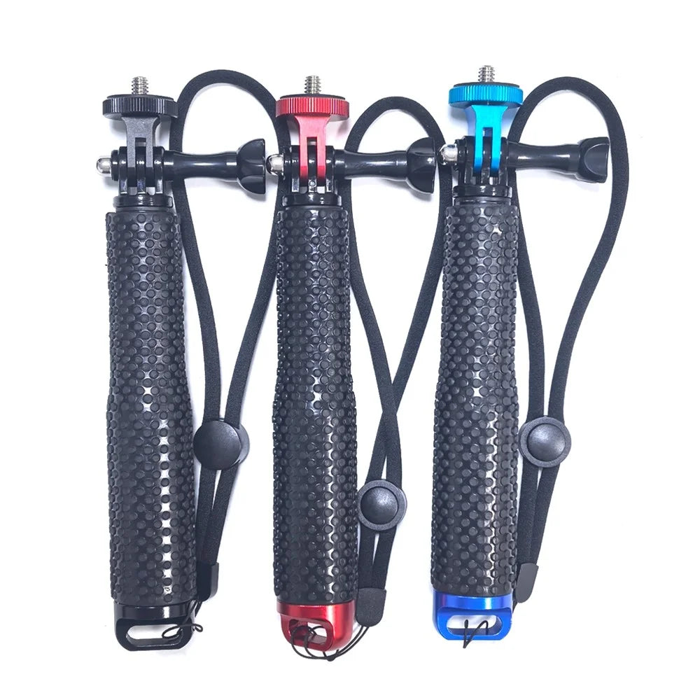 19 Inch Aluminum Selfie Stick For GoPro  /  DJI  /  Insta360 Action Camera Extendable Monopod 1 / 4 Screw Mount - Blue - 7