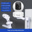 Adjustable Camera Mount Stand for TP-LINK Mercury Wireless Security Camera 180 Degree Rotation Bracket - White - 2