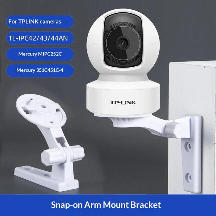 Adjustable Camera Mount Stand for TP-LINK Mercury Wireless Security Camera 180 Degree Rotation Bracket - White - 2