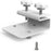 360 Degree Adjustable Security Camera Mount Bracket for Outdoor Gutter Waterproof Camera Holder Stand - White - 2