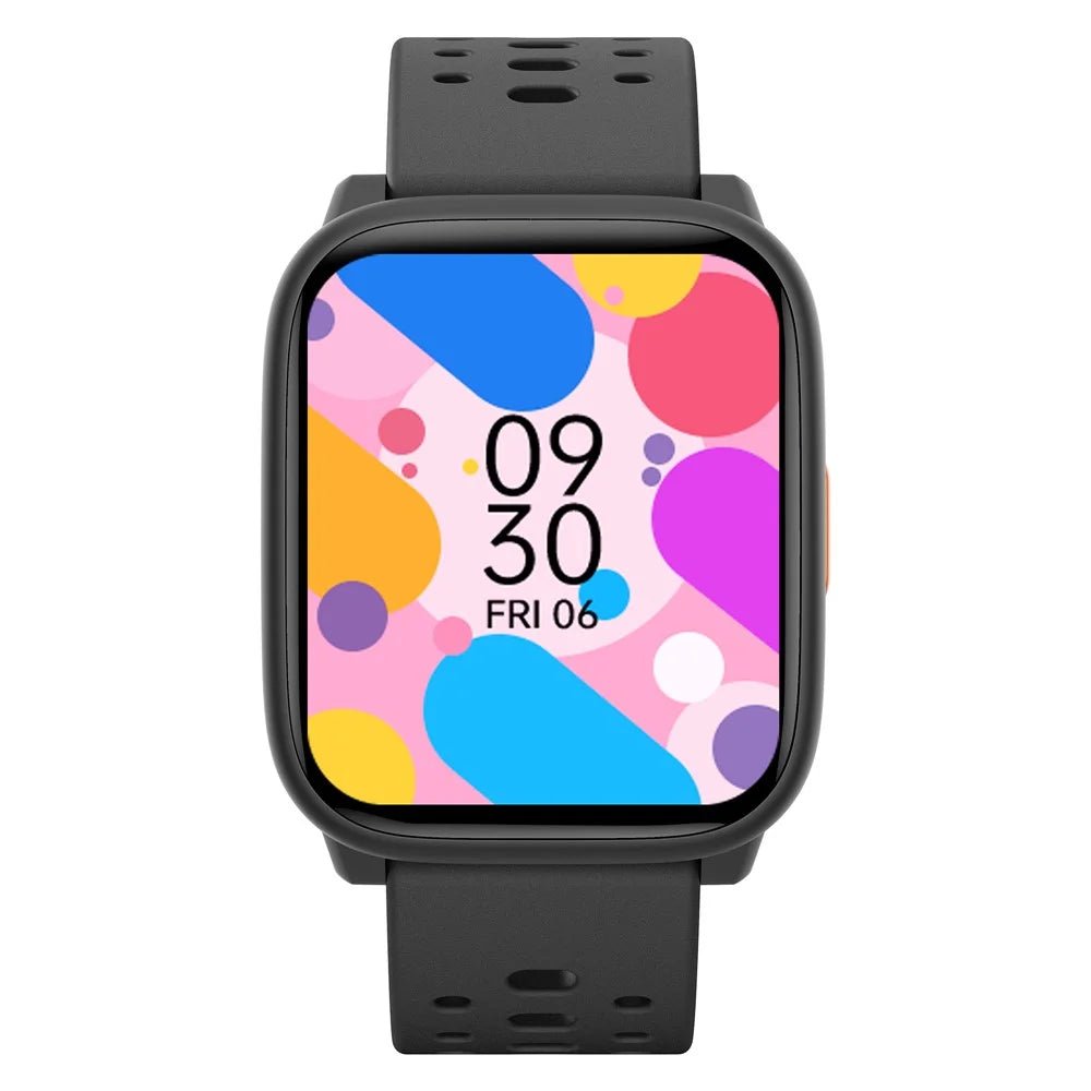W98L Kids Smart Watch 1.83 Inch IPS Screen Sports Activity Tracker 4 Games Magnetic Charging Smart Bracelet for Children Students - Black - 2