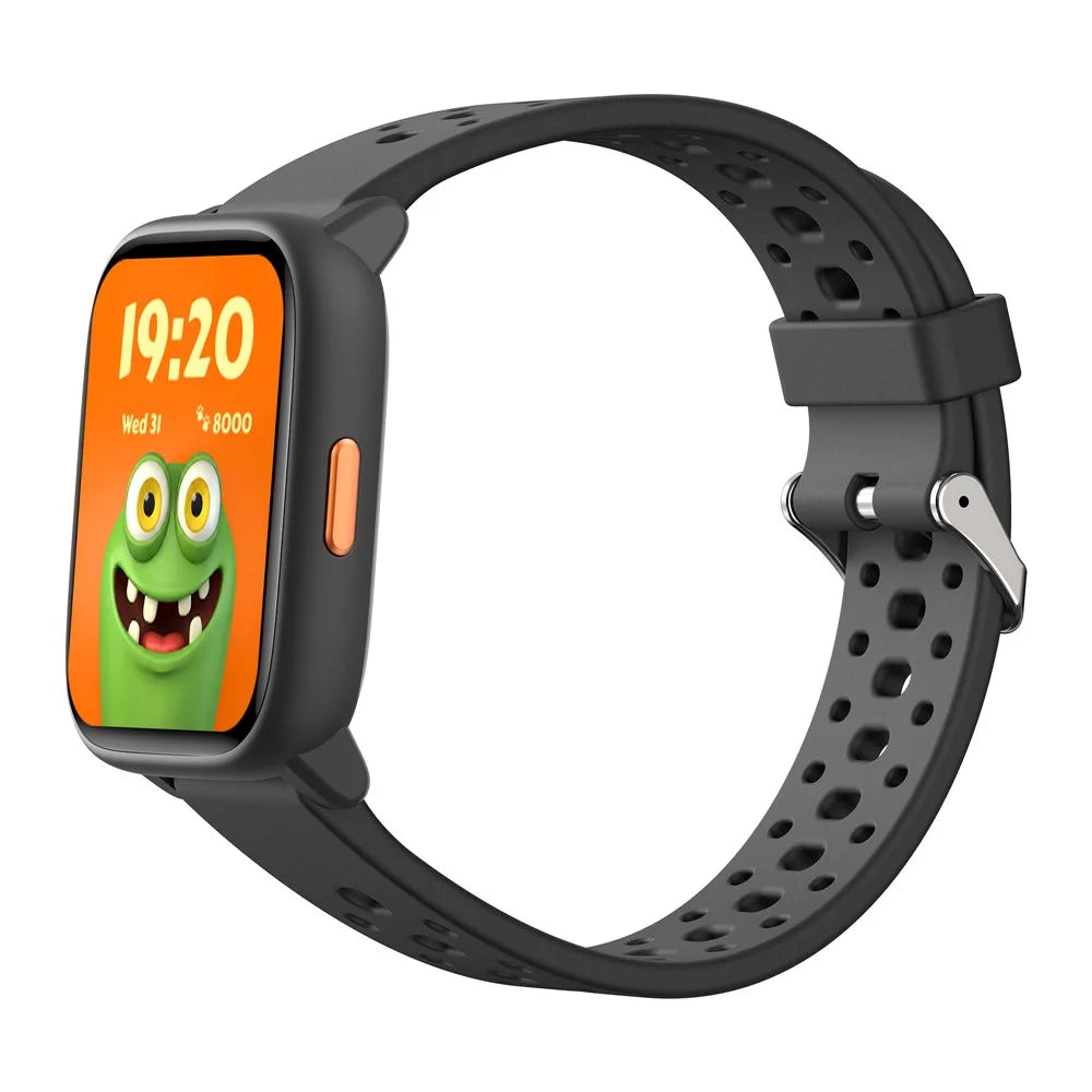 W98L Kids Smart Watch 1.83 Inch IPS Screen Sports Activity Tracker 4 Games Magnetic Charging Smart Bracelet for Children Students - Black - 4