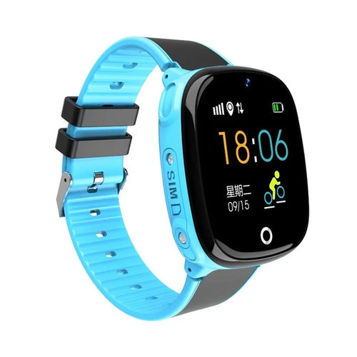HW11 1.44 Inch Voice Chat Anti-Lost Positioning Waterpoof Multi-function Children Smart Phone Watch - Blue - 1