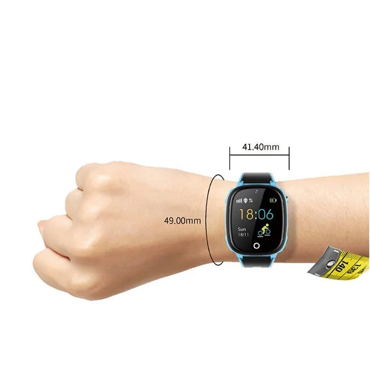 HW11 1.44 Inch Voice Chat Anti-Lost Positioning Waterpoof Multi-function Children Smart Phone Watch - Blue - 3