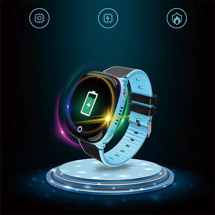 HW11 1.44 Inch Voice Chat Anti-Lost Positioning Waterpoof Multi-function Children Smart Phone Watch - Blue - 6