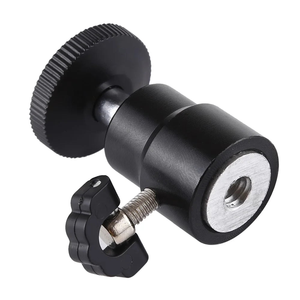 PULUZ PU412 1/4 inch Screw Metal Tripod Ball Head Adapter with Lock - 3