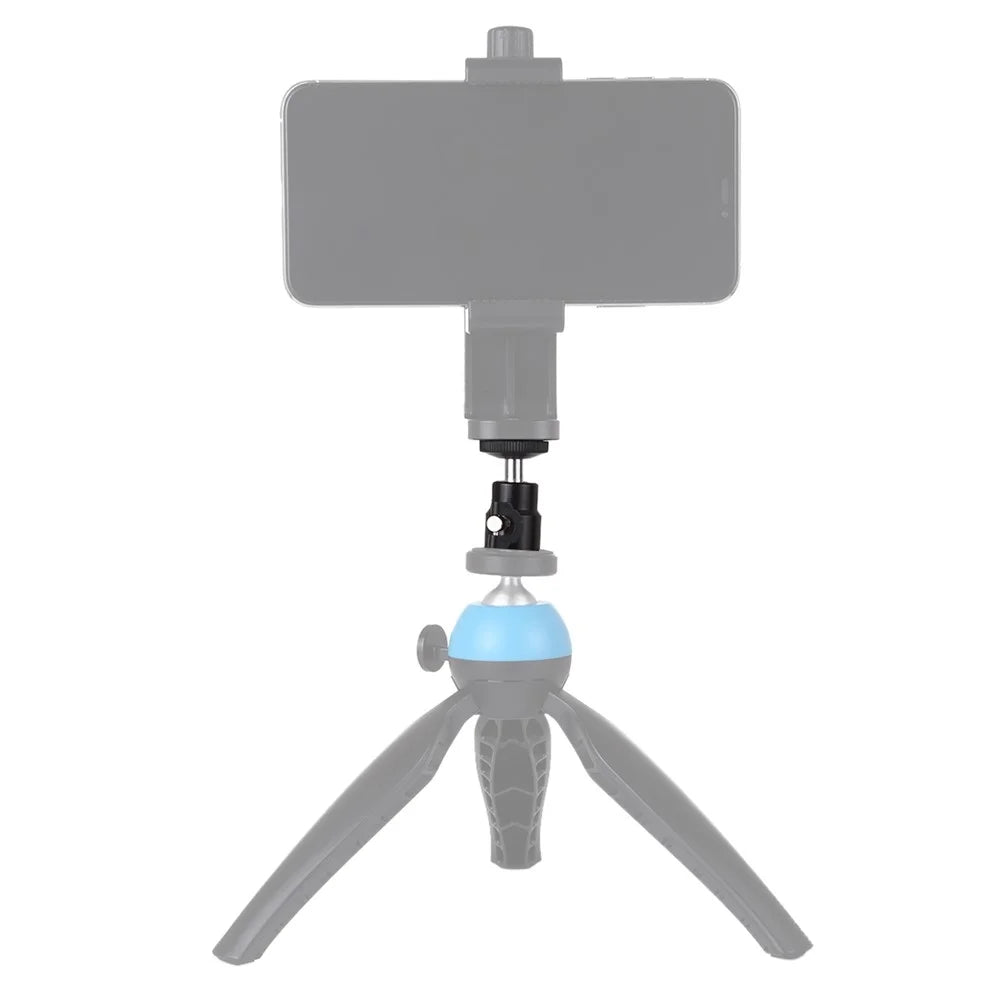 PULUZ PU412 1/4 inch Screw Metal Tripod Ball Head Adapter with Lock - 6