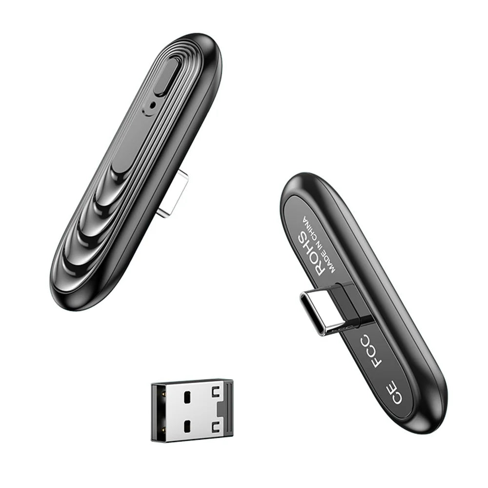 T71 Type C to USB Wireless Audio Adapter Bluetooth-compatible Receiver Transmitter for Switch/PS4/PC - 1