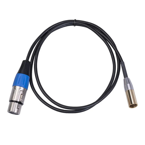 1m Gold Plated Mini XLR 3pin to XLR Audio Cable Male/Female Connector Microphone Cord Video Adapter Wire - 1